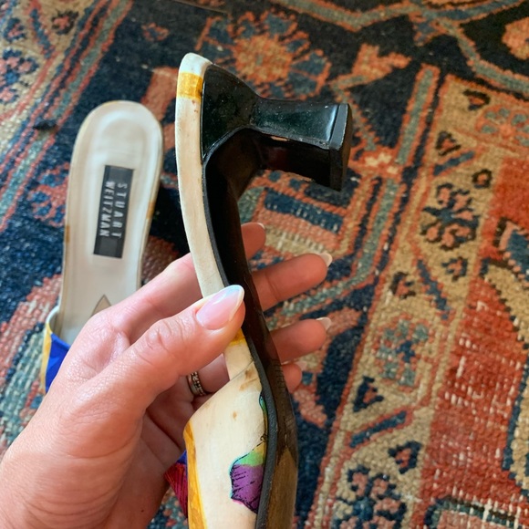 Stuart Weitzman Multicolor Floral Heels - Picture 3 of 7